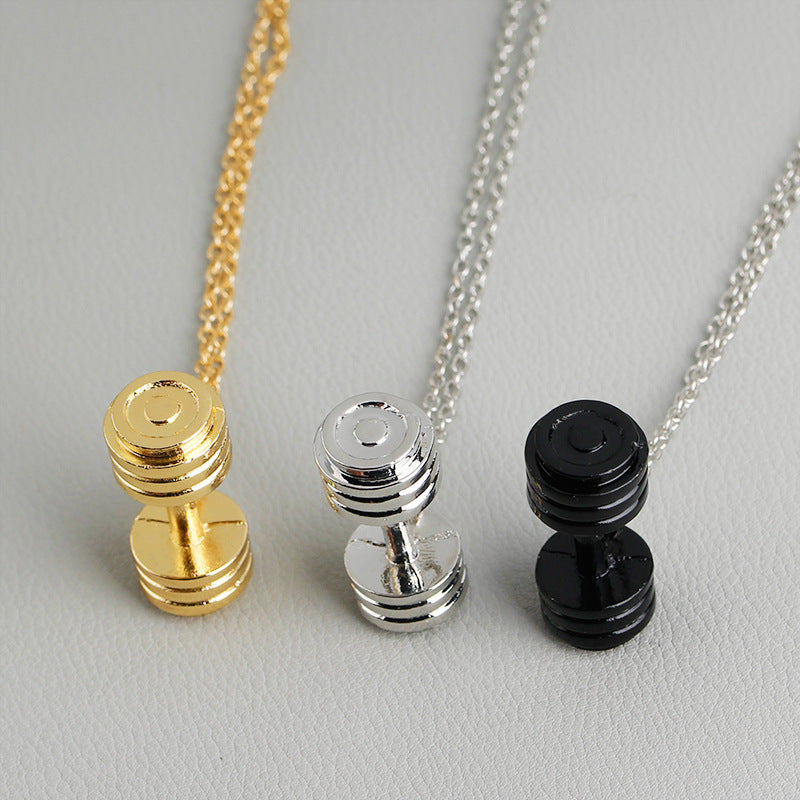 Fitness Dumbbell Necklace